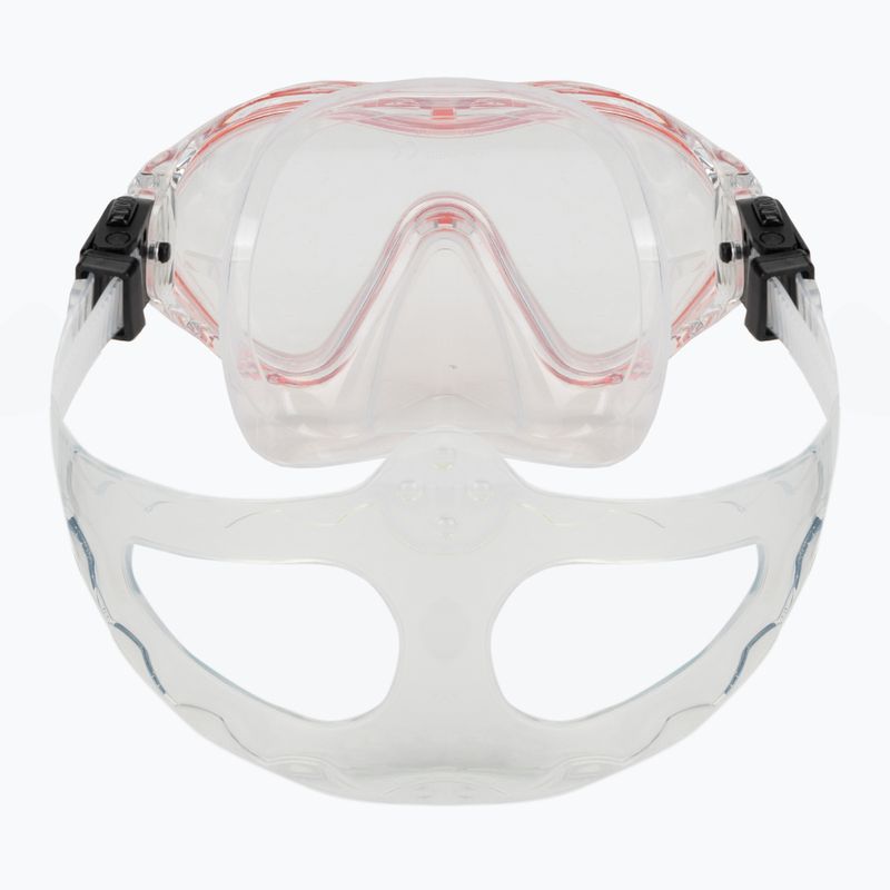 Gyermek snorkeling maszk AQUASTIC Minke piros 4