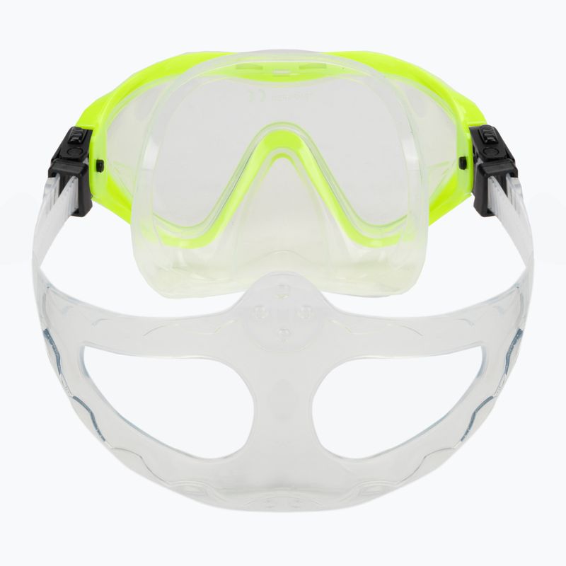 Gyermek snorkeling maszk AQUASTIC Minke zöld 4