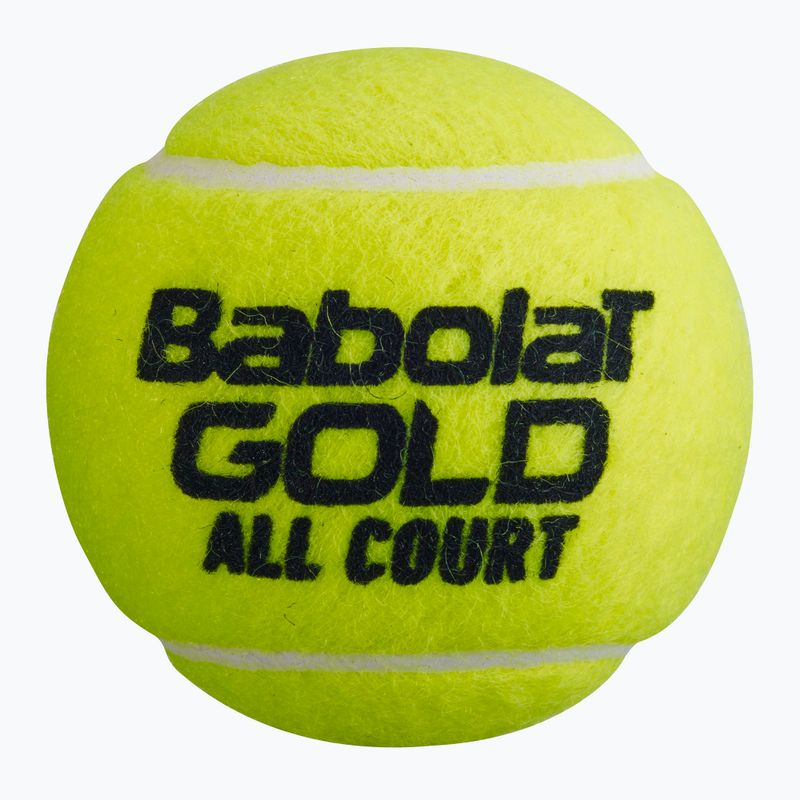 BABOLAT GOLD ALL COURT teniszlabdák 18x4 zöld 502085 4