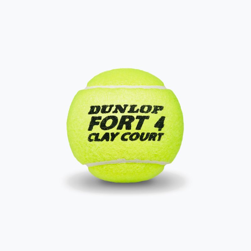 Dunlop Fort Clay Court teniszlabdák 4B 18 x 4 db sárga 601318 3