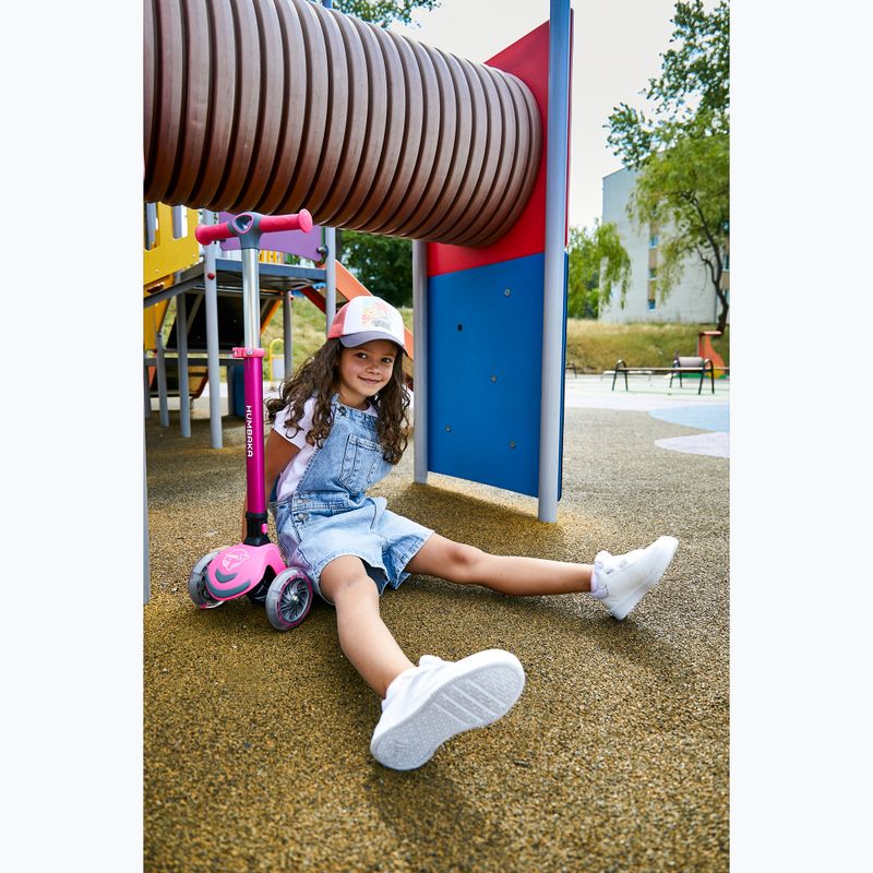 HUMBAKA Mini T háromkerekű gyermek robogó rózsaszín HBK-S6T 15