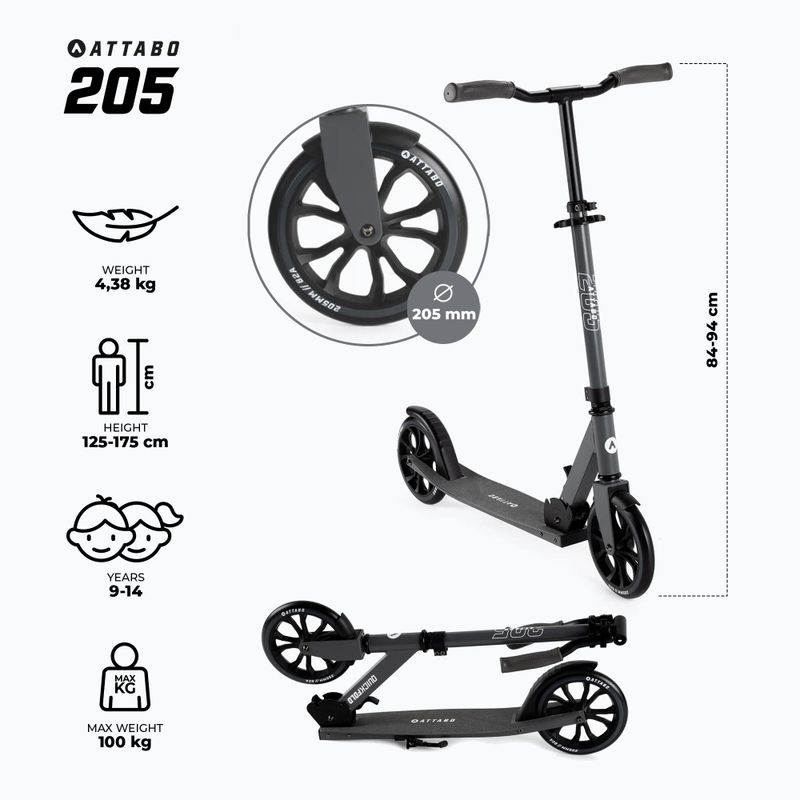 ATTABO 205 szürke robogó ATB-205 2