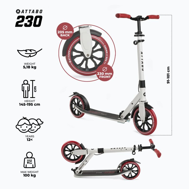 ATTABO 230 fehér roller ATB-230 2