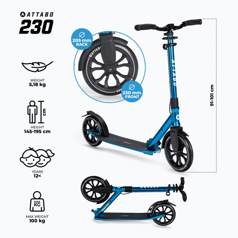 ATTABO 230 robogó kék ATB-230 2