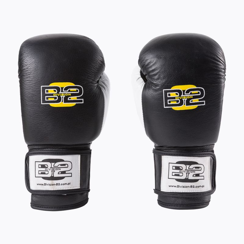 Boxkesztyű Division B-2 fekete/fehér DIV-SG01