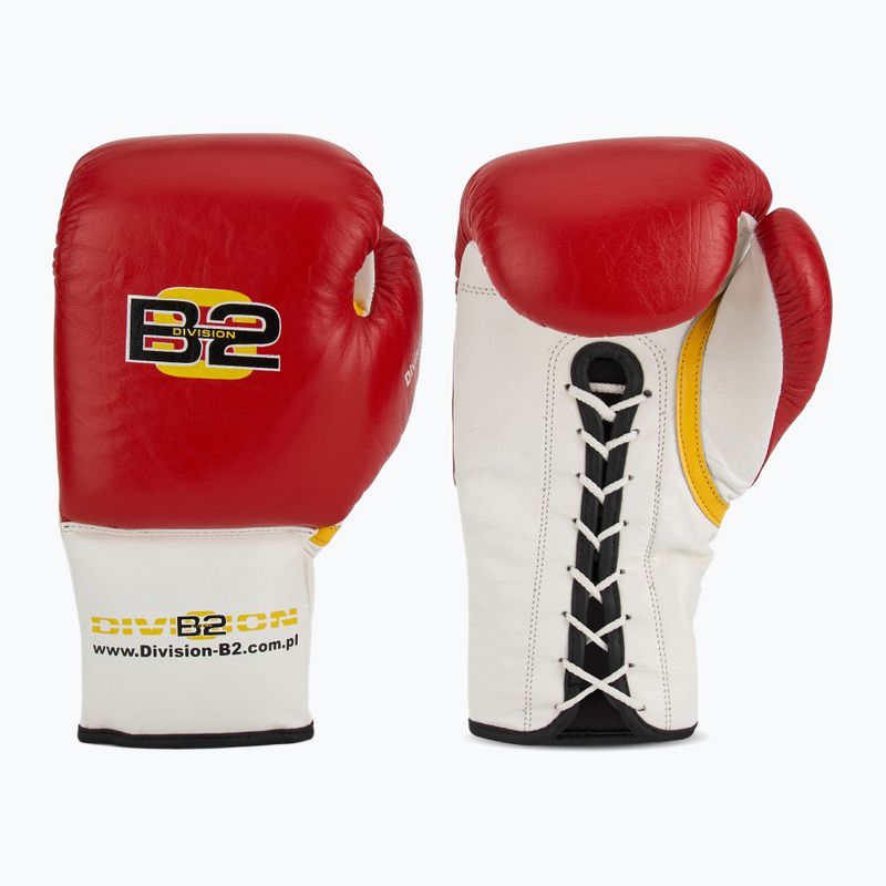 Boxkesztyű DIVISION B-2 DIV-PFG1500 Pro 3-Layer Foam red/white
