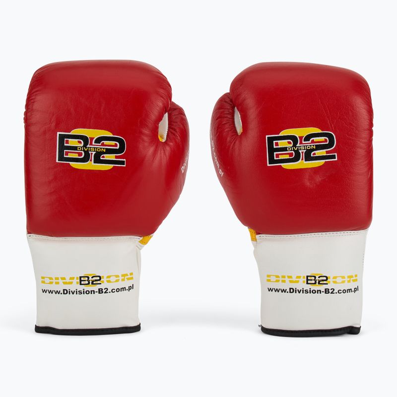 Boxkesztyű DIVISION B-2 DIV-PFG1500 Pro 3-Layer Foam red/white 2