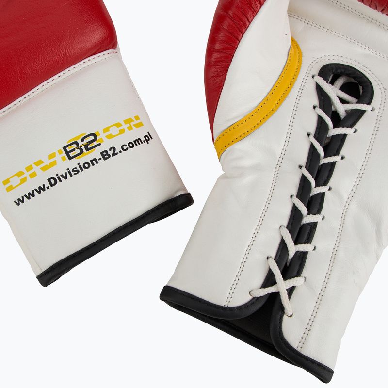 Boxkesztyű DIVISION B-2 DIV-PFG1500 Pro 3-Layer Foam red/white 6