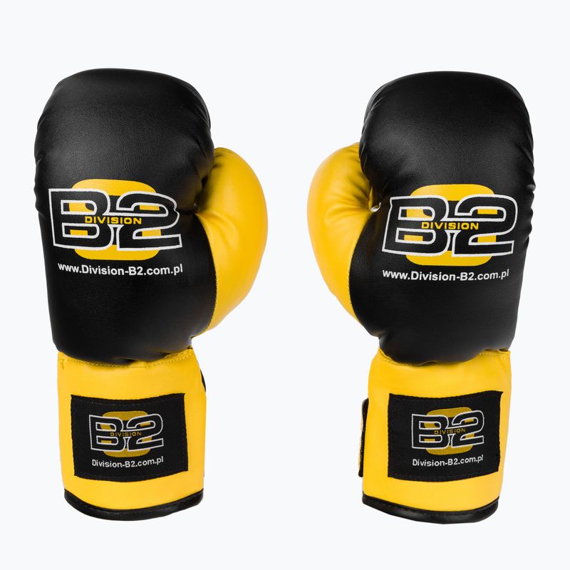 Division B-2 gyerek boxszett 7kg zsák + 6oz boxkesztyű fekete DIV-JBS0002 3