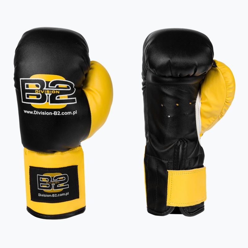 Division B-2 gyerek boxszett 7kg zsák + 6oz boxkesztyű fekete DIV-JBS0002 5