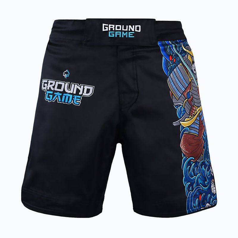 Ground Game MMA Yokai 3.0 férfi MMA rövidnadrág fekete 22SHORTSMMAYOK3