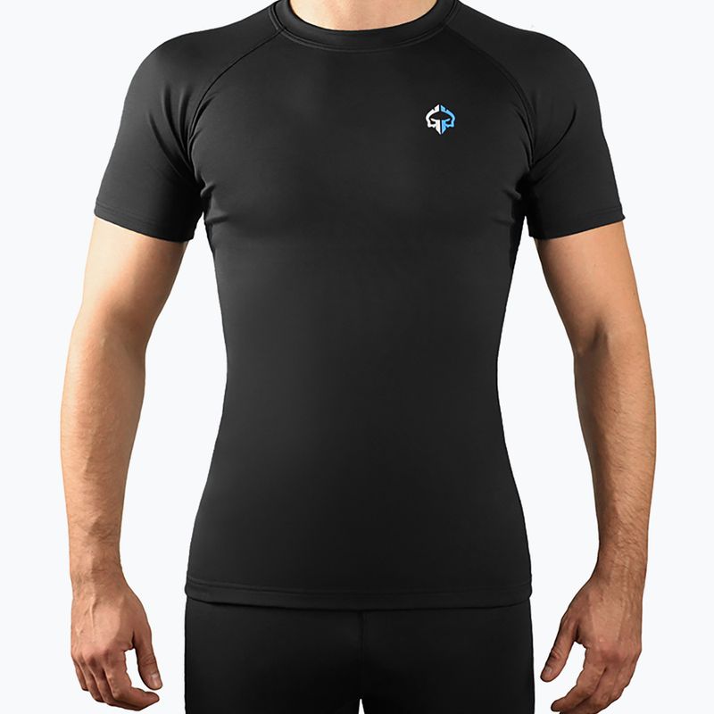 Férfi Ground Game Essential rashguard fekete 22RASHESLOGOSS