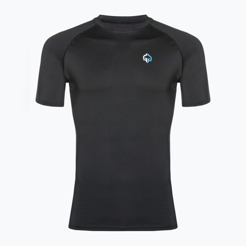 Férfi Ground Game Essential rashguard fekete 22RASHESLOGOSS 4