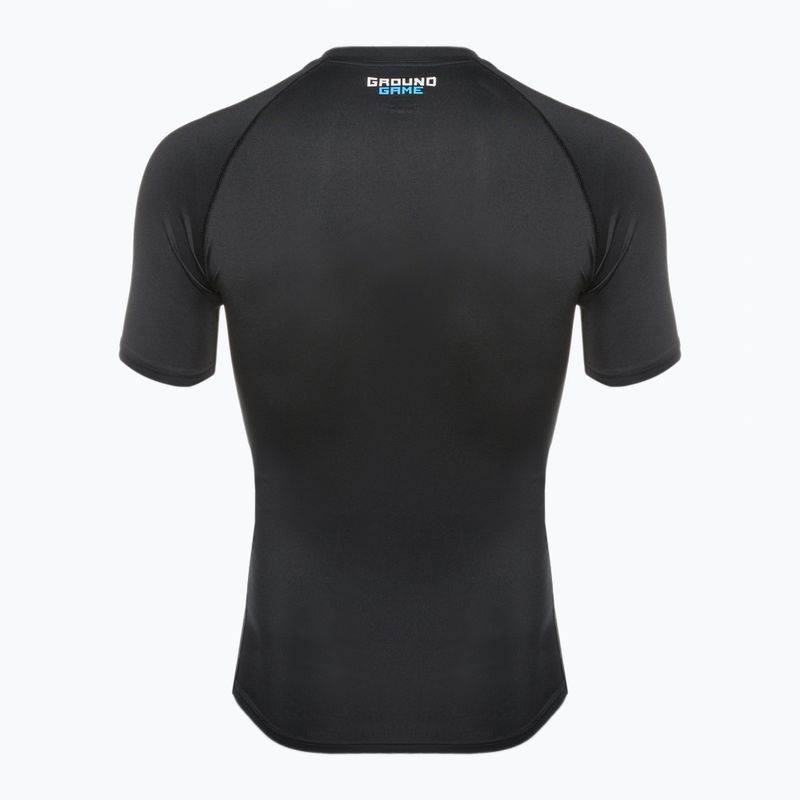Férfi Ground Game Essential rashguard fekete 22RASHESLOGOSS 5