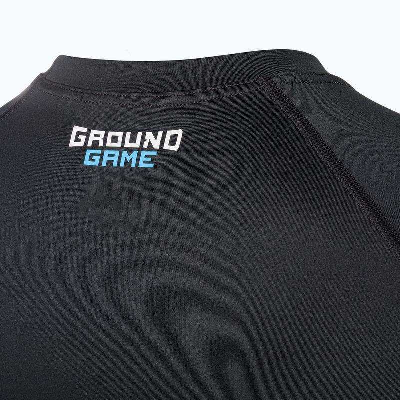 Férfi Ground Game Essential rashguard fekete 22RASHESLOGOSS 7