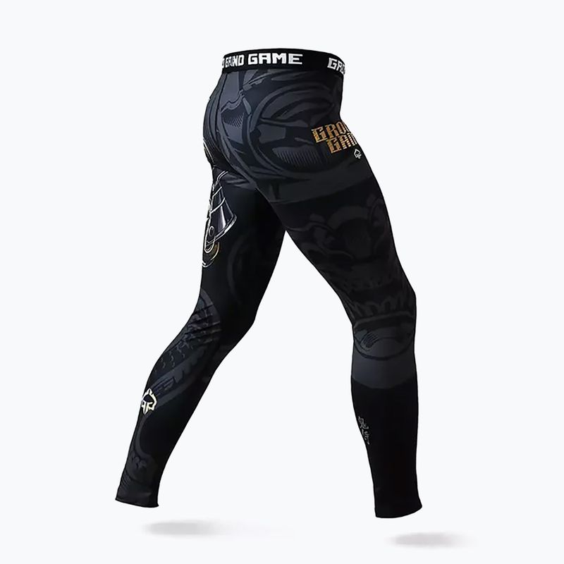 Ground Game Oni Samurai férfi MMA leggings fekete 22LEGGSAM3 4