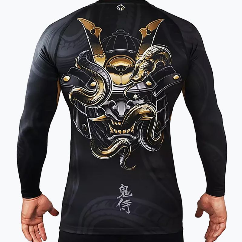 Ground Game Oni szamuráj rashguard fekete 22RASHLSSAM3 3