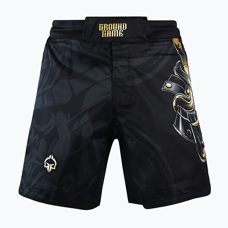 Férfi Ground Game MMA rövidnadrág Oni Samurai fekete 22SHORMMASAM3