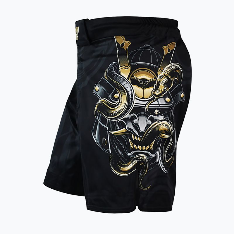 Férfi Ground Game MMA rövidnadrág Oni Samurai fekete 22SHORMMASAM3 3