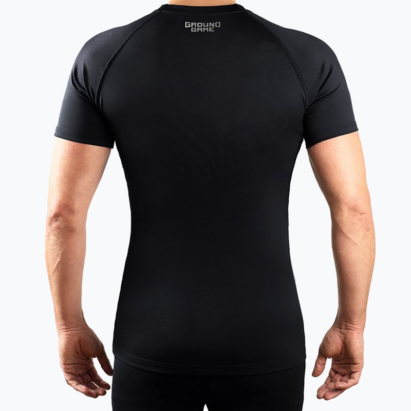 Rashguard Ground Game Essential Platinum fekete 2