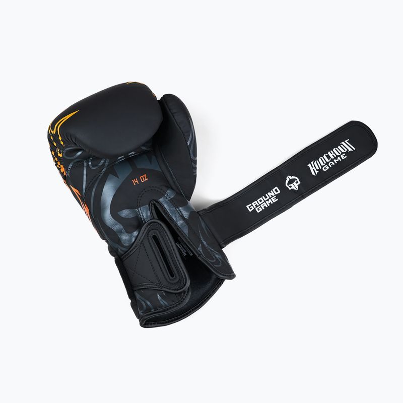 Boxkesztyű Ground Game Flames fekete 6