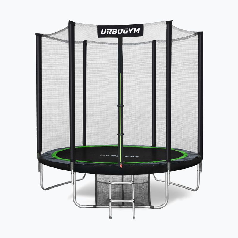 Urbogym Classic 252 cm-es kerti trambulin fekete 8FT