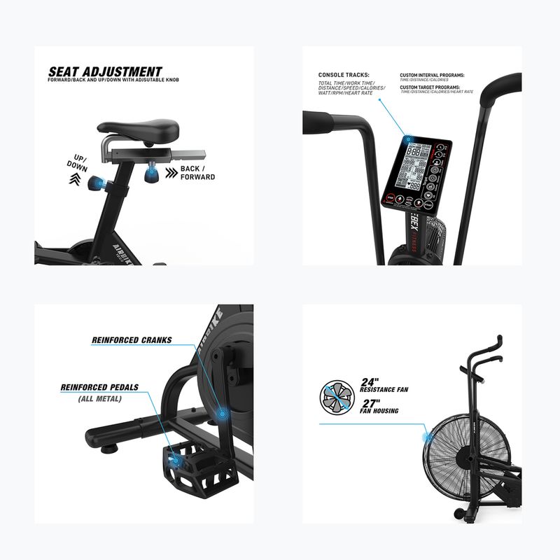 Légpárnás kerékpár Xebex Air 1000 black 7