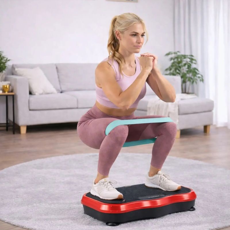 Vibrációs platform Extralink Moonwalk Spin Move black/red 8