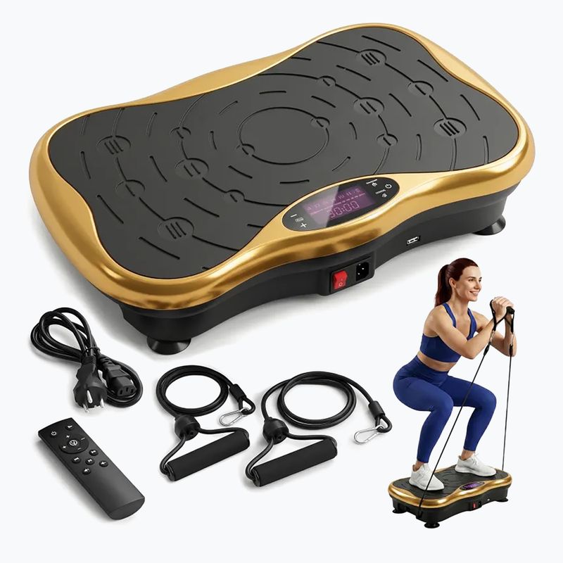 Vibrációs platform Extralink Moonwalk Spin Move black/gold 7