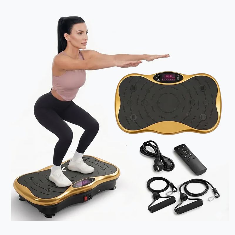 Vibrációs platform Extralink Moonwalk Spin Move black/gold 8