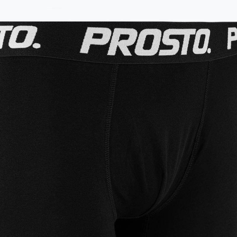 PROSTO Boxers férfi boxeralsó, 3 db, black 3