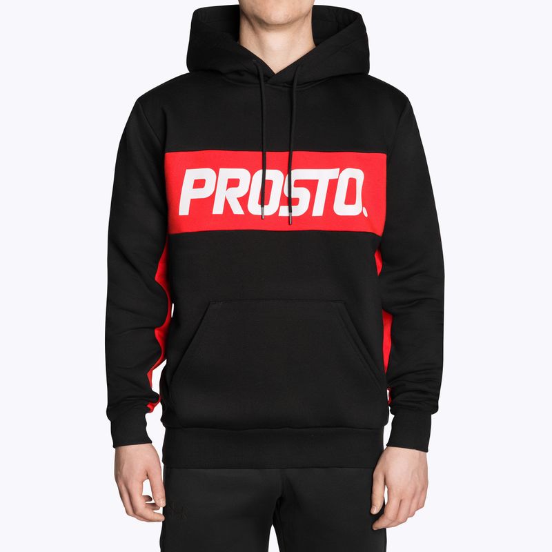 Férfi melegítőfelső PROSTO Hoodie Quazz black