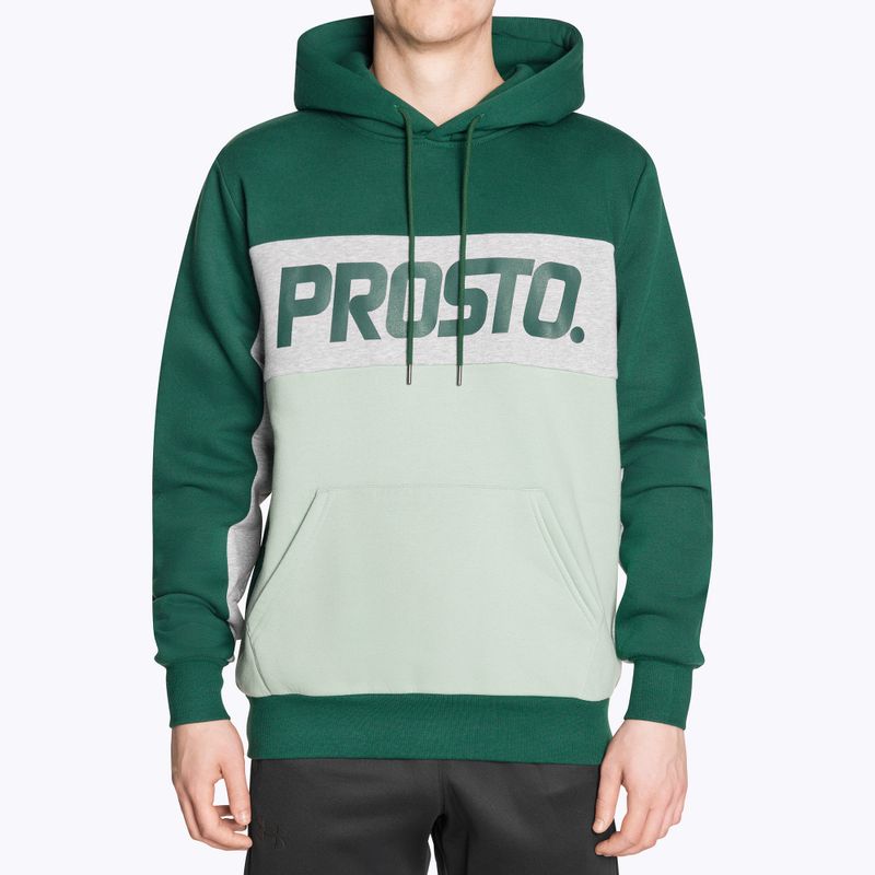 Férfi melegítőfelső PROSTO Hoodie Quazz green