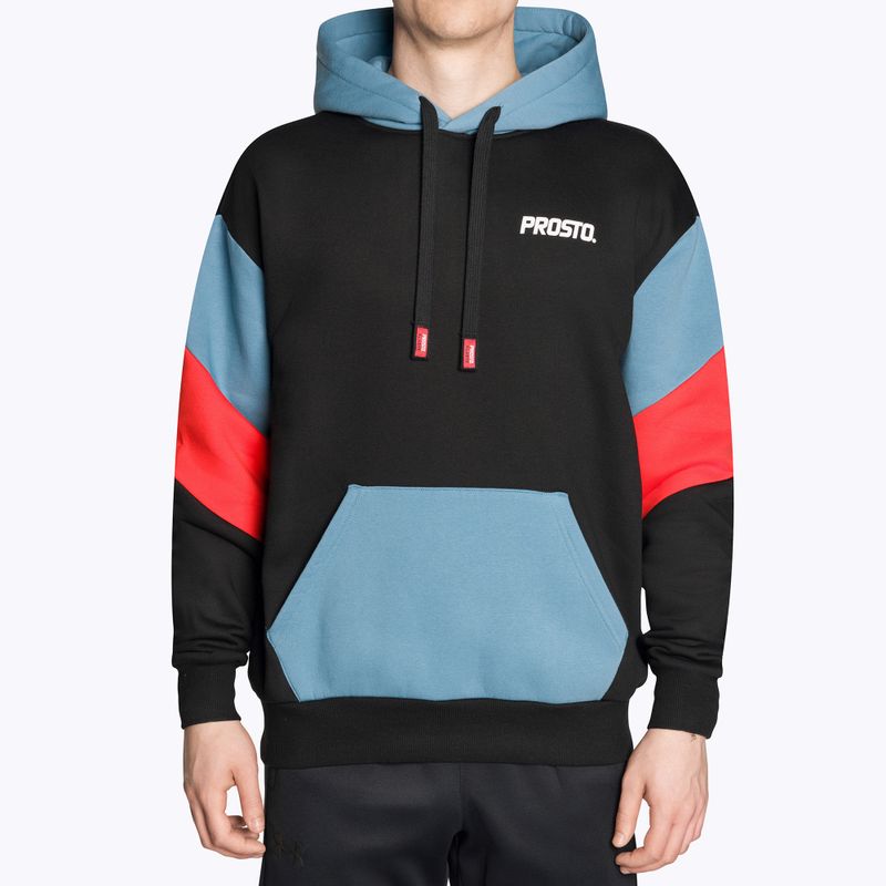 Férfi melegítőfelső PROSTO Hoodie Haxle black