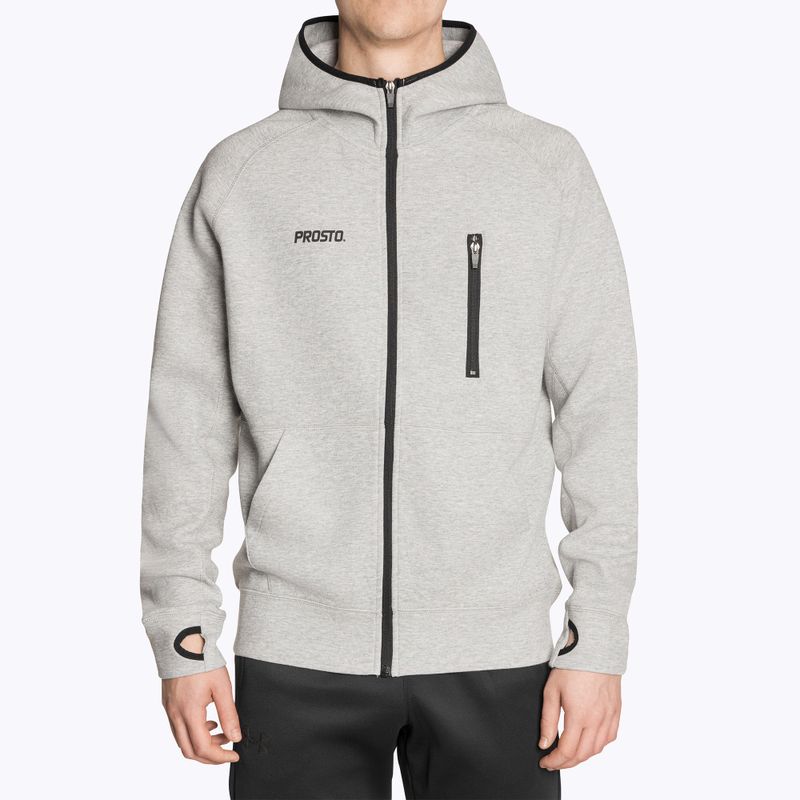 Férfi melegítőfelső PROSTO Tech Zip Zip Hoodie Speedy gray