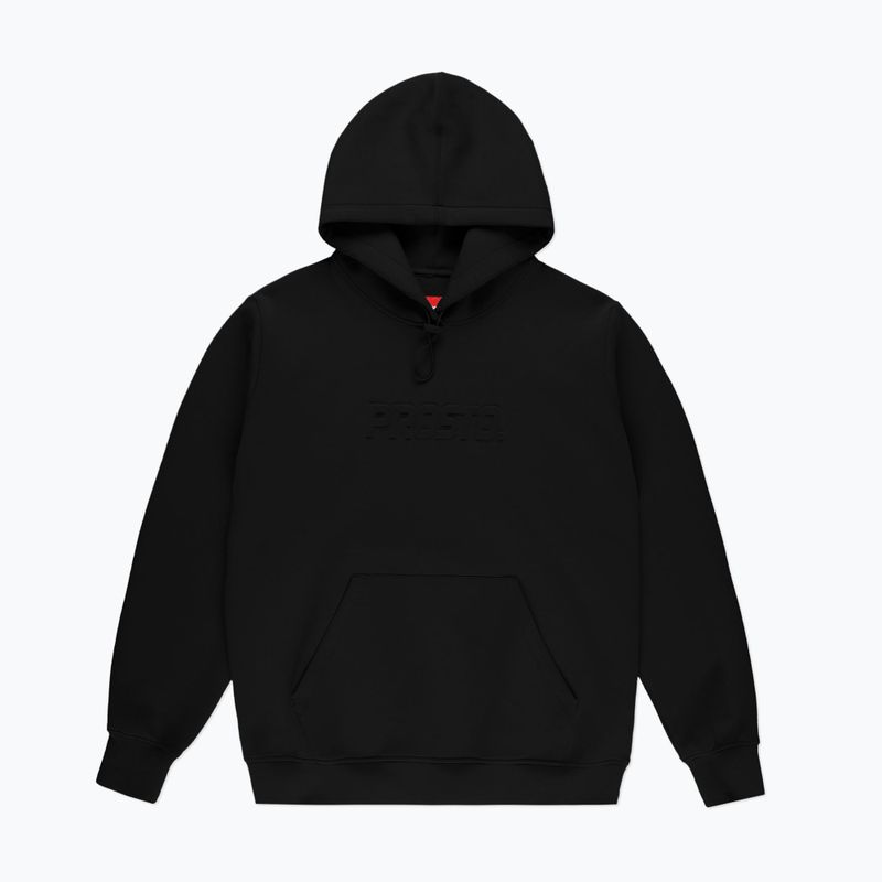 PROSTO Interlock Hoodie Logy black férfi pulóver 4