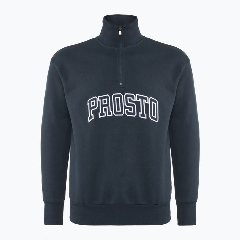 Férfi PROSTO Half Zip Mobi pulóver navy színben