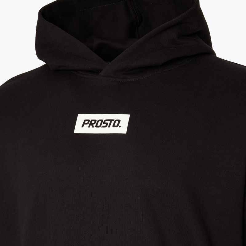 Férfi PROSTO Box kapucnis pulóver fekete 3