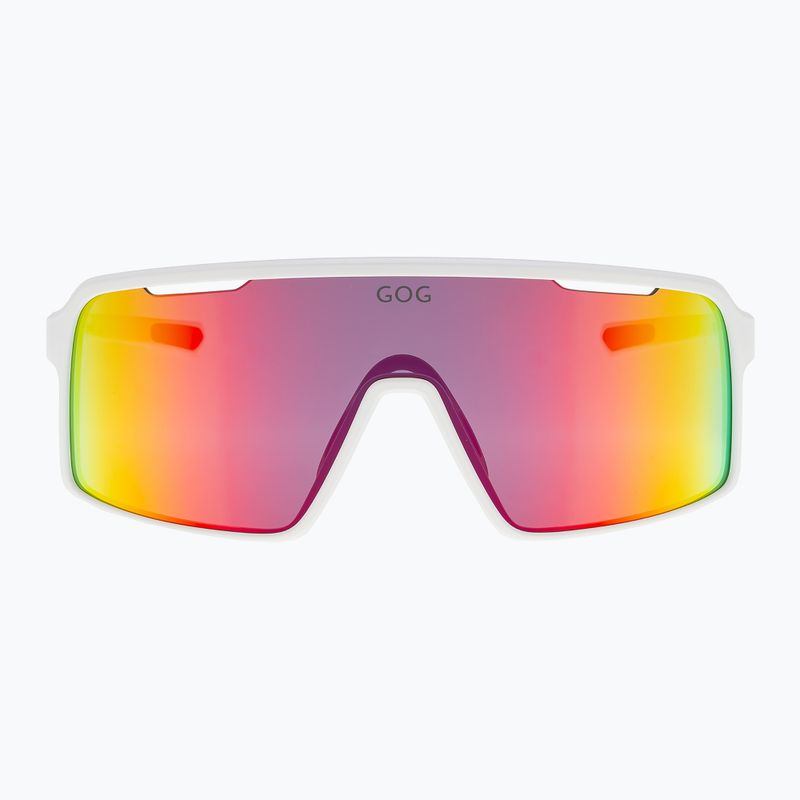 Napszemüveg GOG Enki matt white/black reflex black/red 2