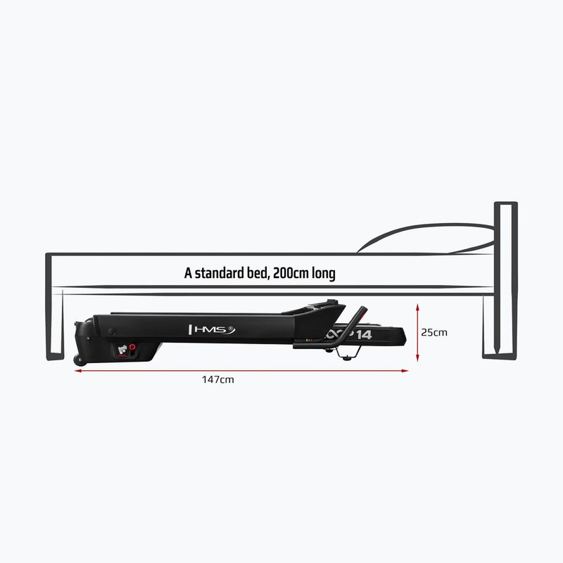 Elektromos futópad HMS LOOP14 black 14
