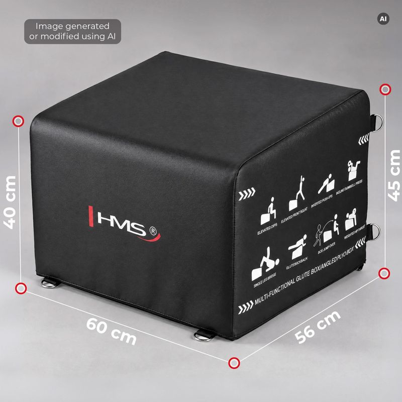 Edzőláda HMS HTB61 Hip Thrust black 6