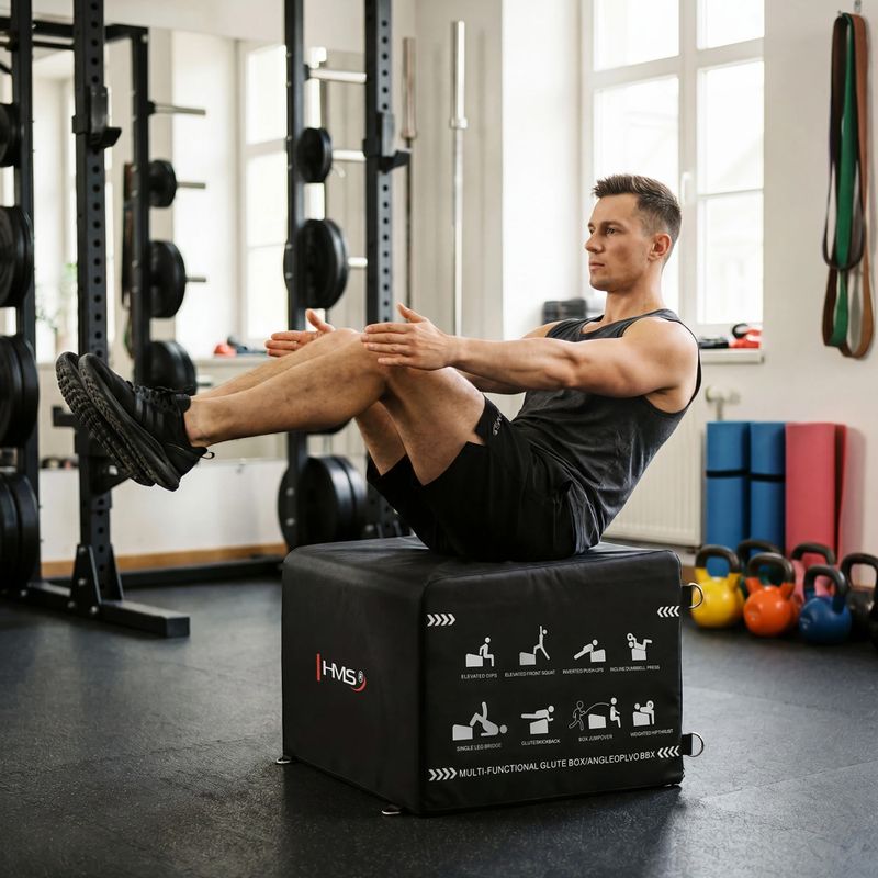 Edzőláda HMS HTB61 Hip Thrust black 8