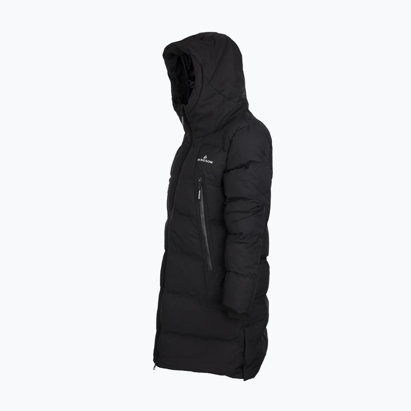 Női szigetelt kabát BERGSON Snow Leopard Primaloft fekete 4
