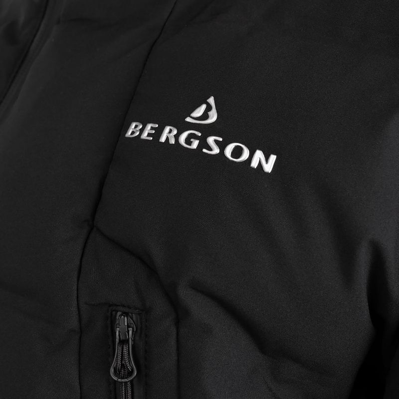 Férfi hőszigetelt kabát BERGSON Snow Leopard Primaloft fekete 12
