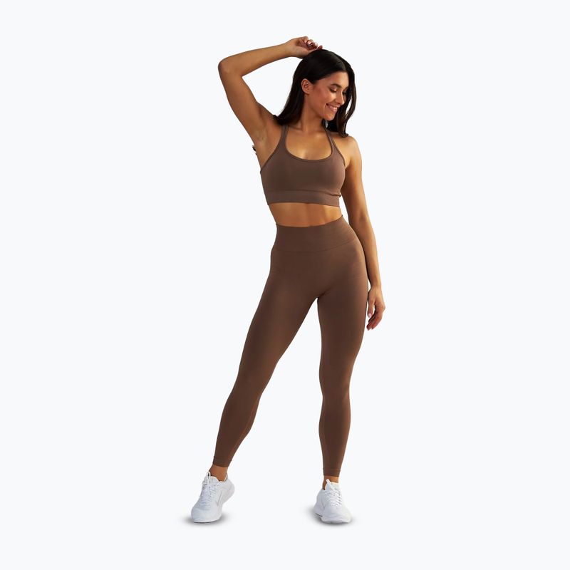 Női sportlegging BeShaped Gym Queen brown 2