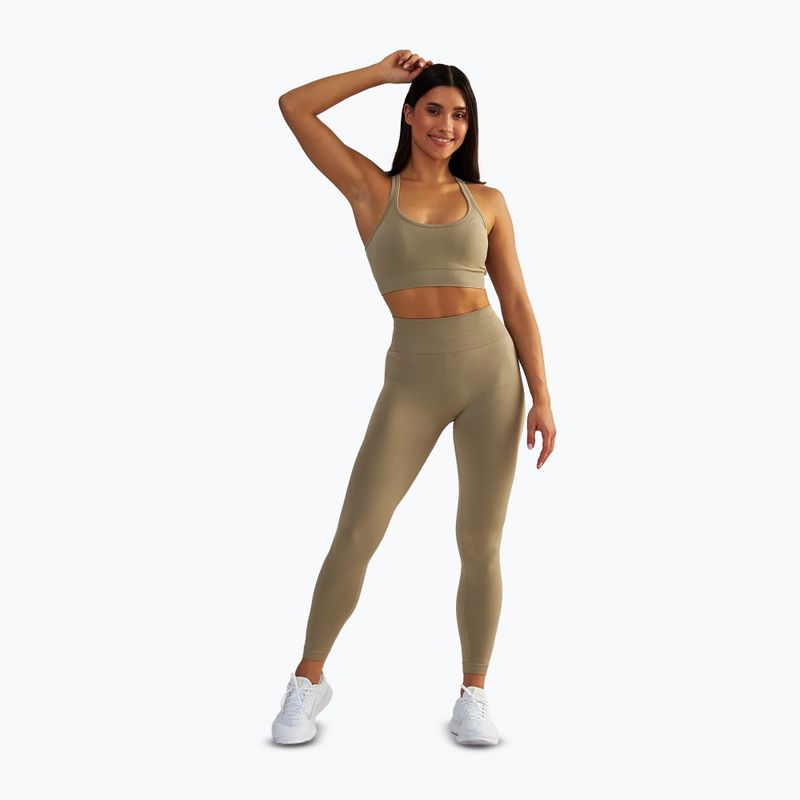 Női sportlegging BeShaped Gym Queen taupe 2
