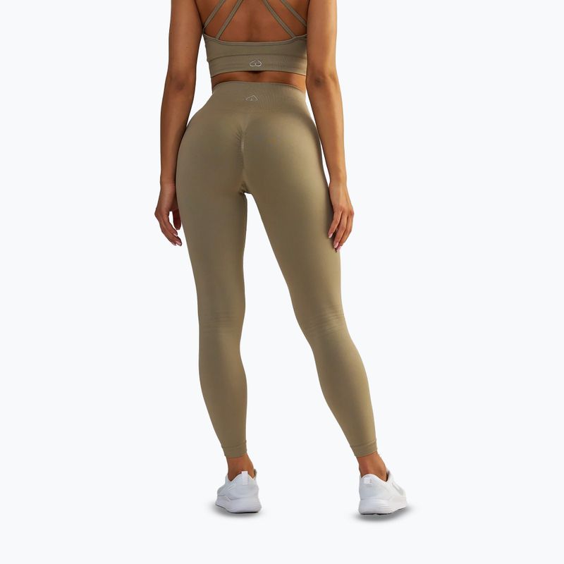 Női sportlegging BeShaped Gym Queen taupe 4