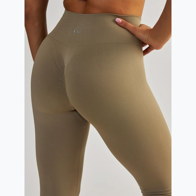 Női sportlegging BeShaped Gym Queen taupe 6