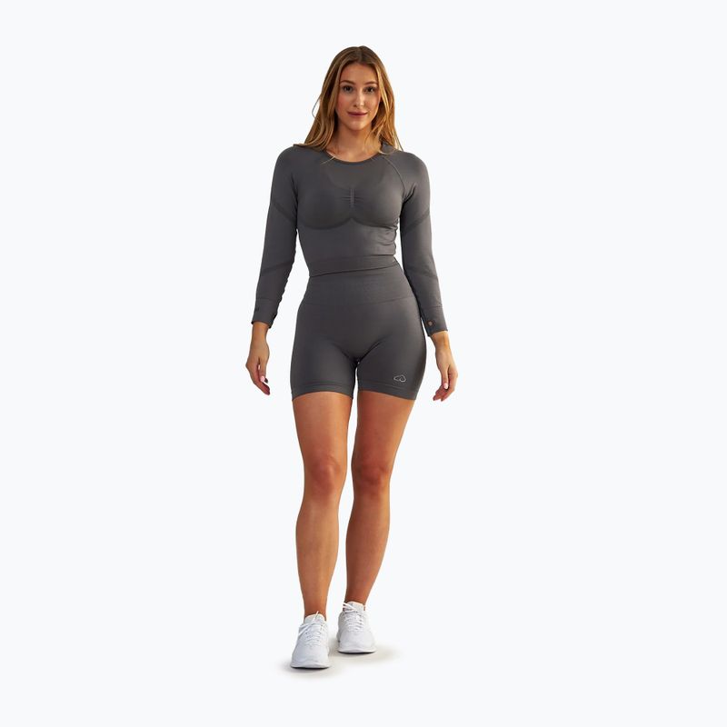 Női edzőfelső BeShaped Power Up! LS grey 2