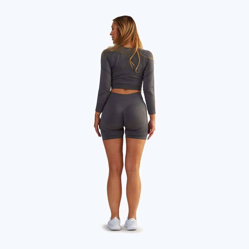 Női edzőfelső BeShaped Power Up! LS grey 3